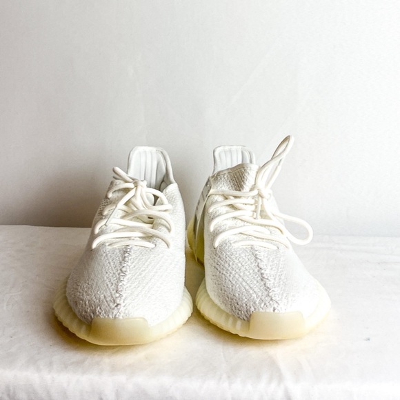 🆕 Adidas Yeezy Boost 350 V2 'Cream White / Triple White' Size 9.5 - Picture 4 of 11
